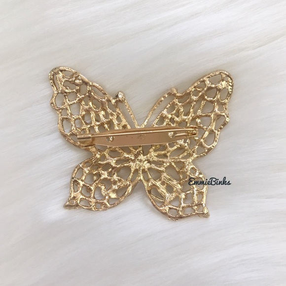 ✨3for$38 New Vintage Style Filigree Rhinestone Butterfly Brooch Pin - Picture 13 of 16